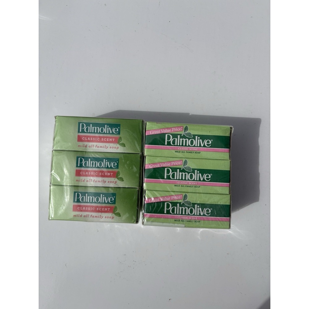 Palmolive Classic Scent Bath Soap, 3.2 oz Bars, 6 Total Bars (2 Packs of 3) USA‎